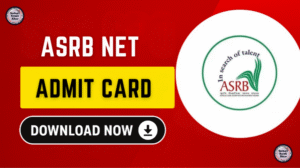 ASRB ADMIT ASRB NET Admit Card 2025