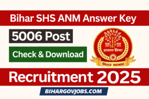 BIHAR SHS ANM ANSWER KEY