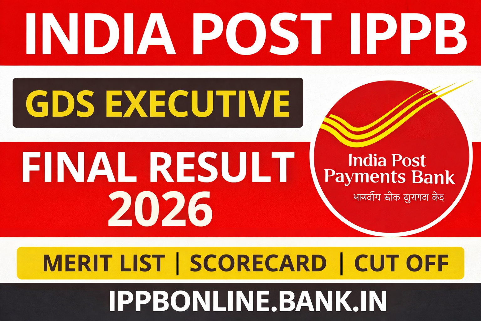 India Post IPPB GDS Executive Final Result 2026
