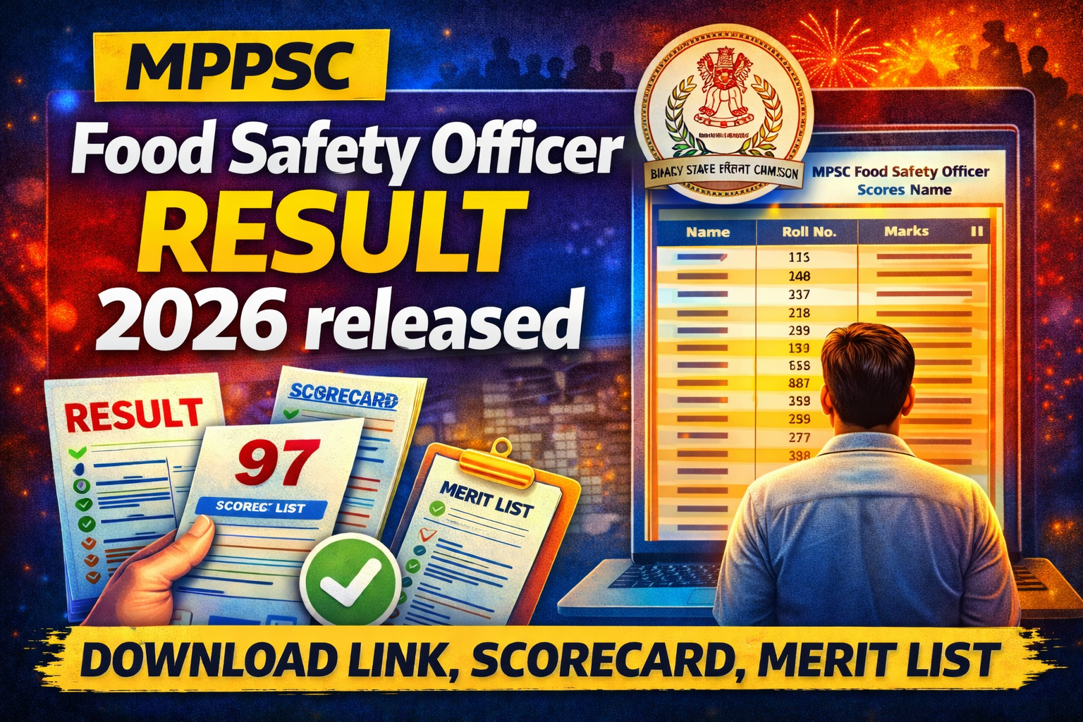 MPPSC Food Safety Officer FSO RESULT