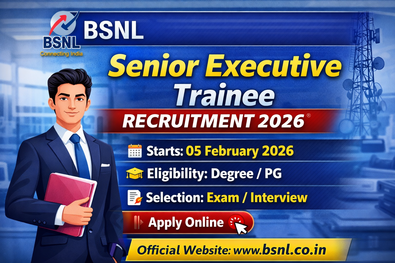 BSNL Senior Executive Trainee SET