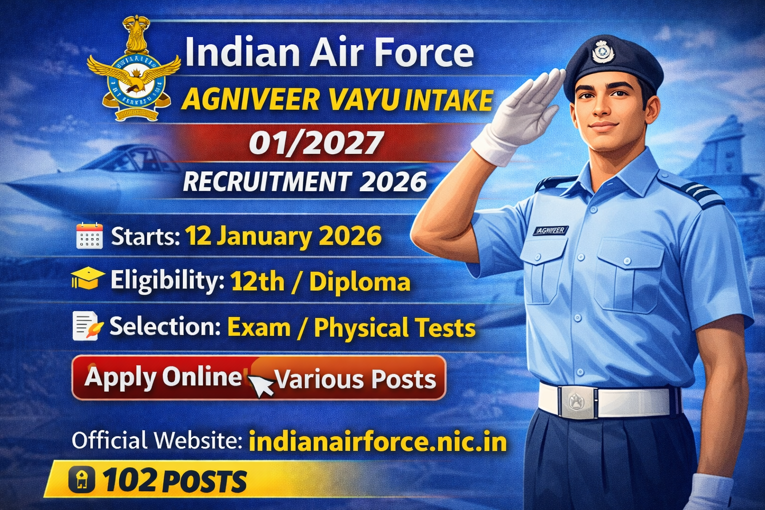 Indian Airforce Agniveer Vayu Intake