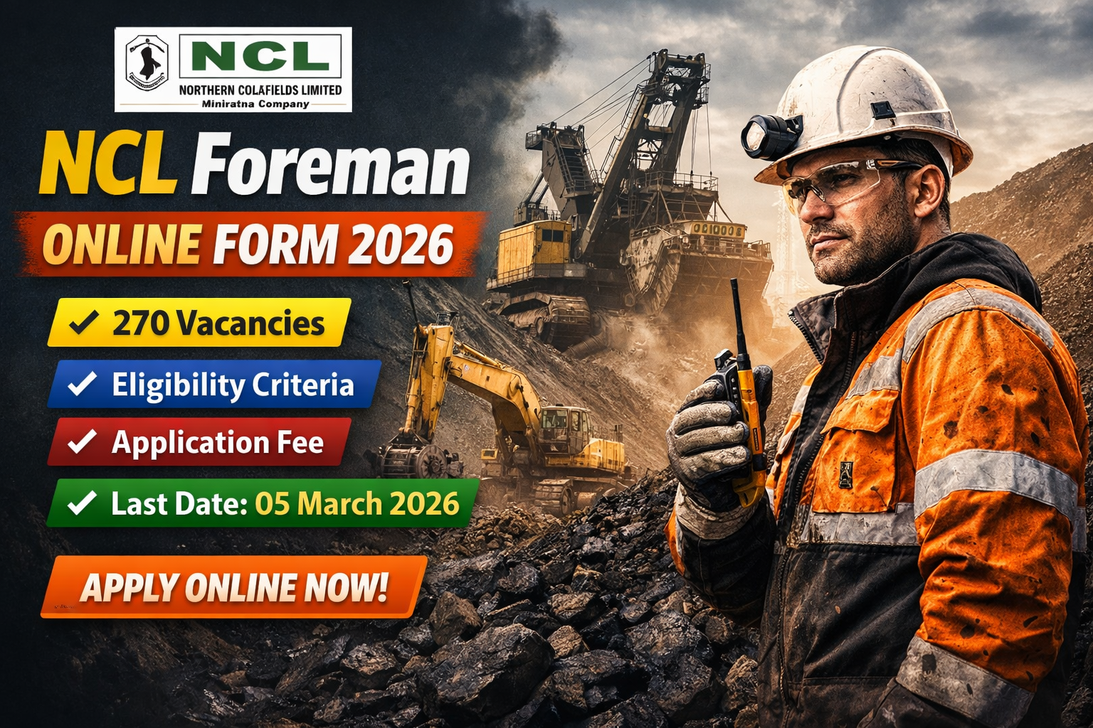 NCL Foreman Online Form 2026