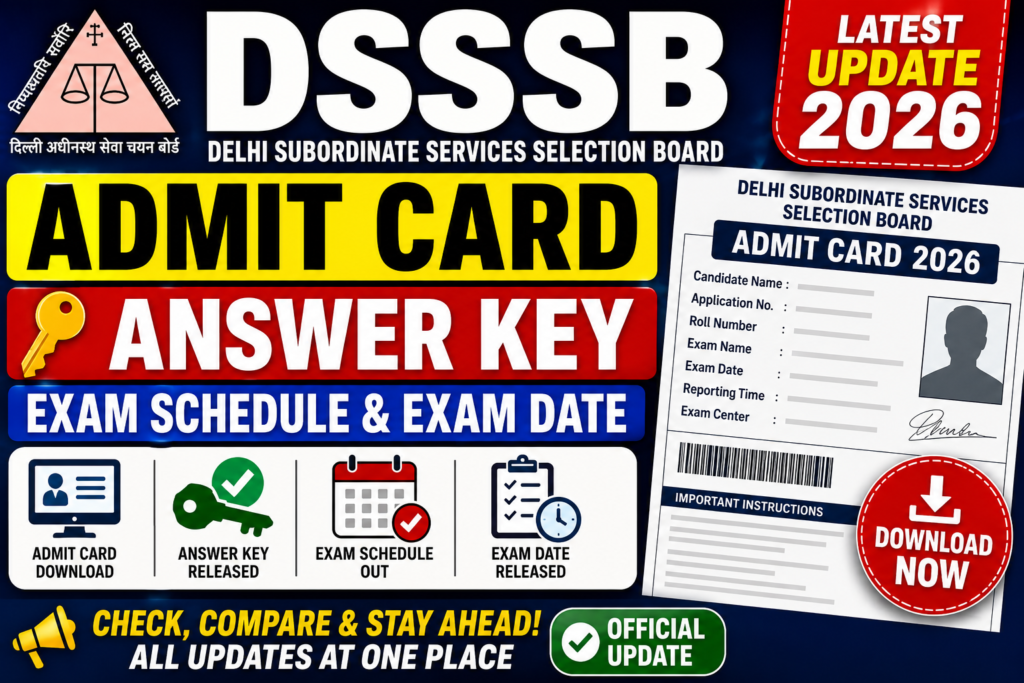 ChatGPT Image May 31 2026 06 58 57 AM delhi DSSSB Admit Card & Answer Key 2026